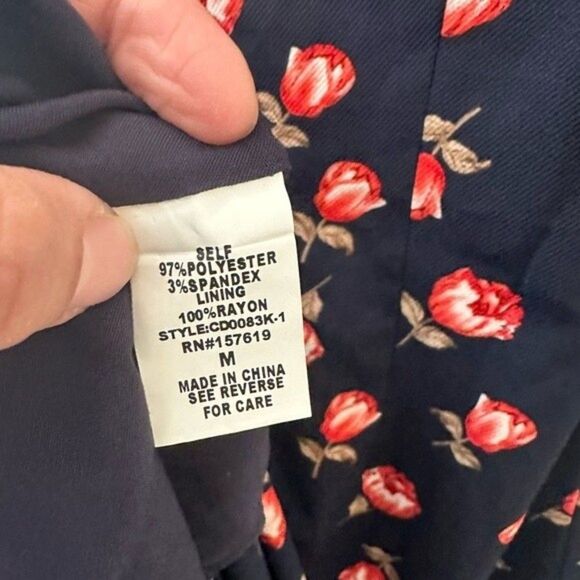 Kittenish Floral Wrap Mini Dress - Picture 3 of 5